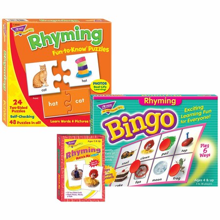 TREND Essential Skills - Learn and Practice Rhyming, 3PK T-ESRHY